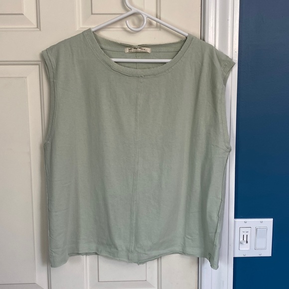 Free People Tops - Green free people tank top NWT